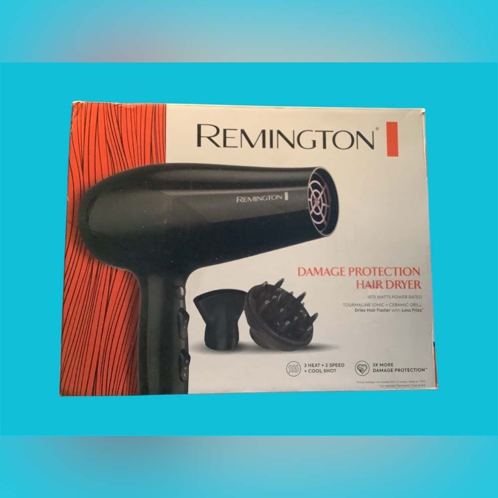 Remington Black Hair Dryer with Micro-Conditioner Technology